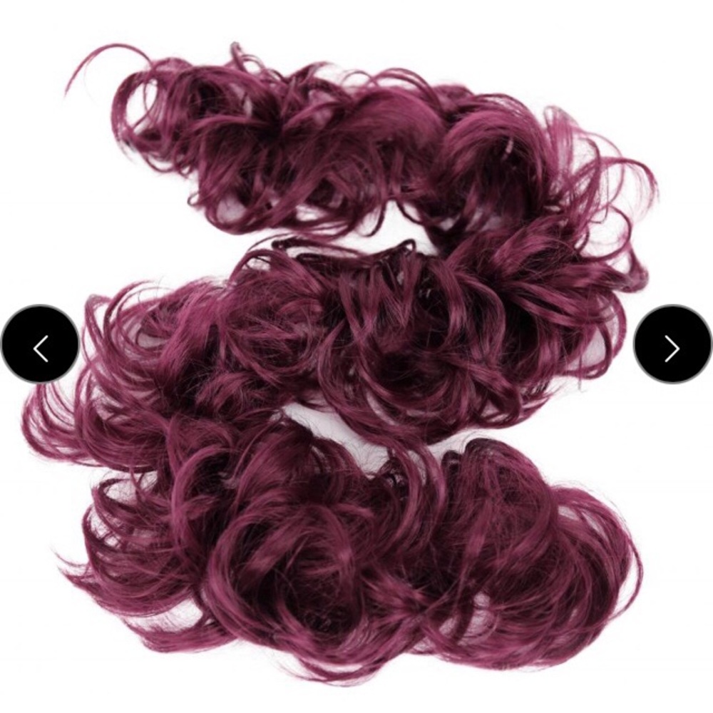 Wine red hairpiece
